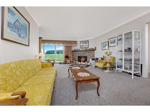 9110 10 Line, Halton Hills, ON - Indoor Photo Showing Living Room With Fireplace