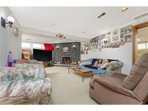 9110 10 Line, Halton Hills, ON - Indoor Photo Showing Living Room With Fireplace