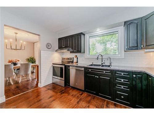 4 Canary Court, Elmira, ON - Indoor Photo Showing Kitchen With Double Sink