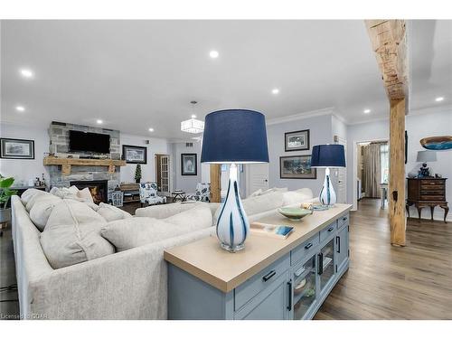 7 Fox Run Drive, Puslinch, ON - Indoor Photo Showing Living Room With Fireplace