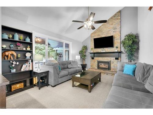 11 Tanager Drive, Guelph, ON - Indoor Photo Showing Living Room With Fireplace