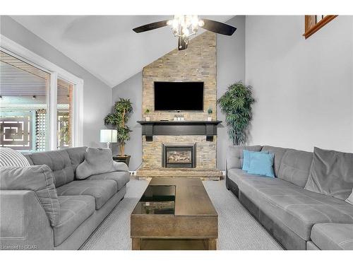 11 Tanager Drive, Guelph, ON - Indoor Photo Showing Living Room With Fireplace