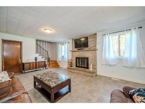 403115 Grey Road 4, West Grey, ON - Indoor Photo Showing Living Room With Fireplace