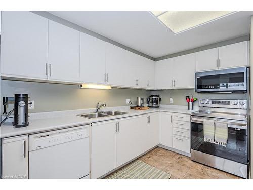 202-105 Bagot Street, Guelph, ON - Indoor Photo Showing Kitchen With Double Sink