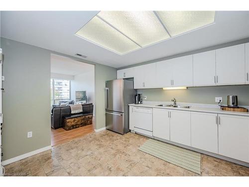 202-105 Bagot Street, Guelph, ON - Indoor Photo Showing Kitchen With Double Sink