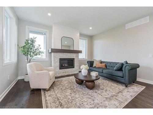 157 Jack'S Way, Mount Forest, ON - Indoor Photo Showing Living Room With Fireplace