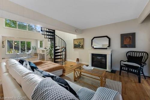 27 John Street N, Alton, ON - Indoor Photo Showing Living Room With Fireplace