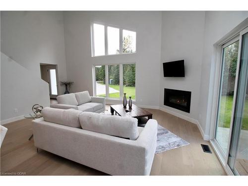 179048 Grey Road 17 Road, Georgian Bluffs, ON - Indoor Photo Showing Living Room With Fireplace