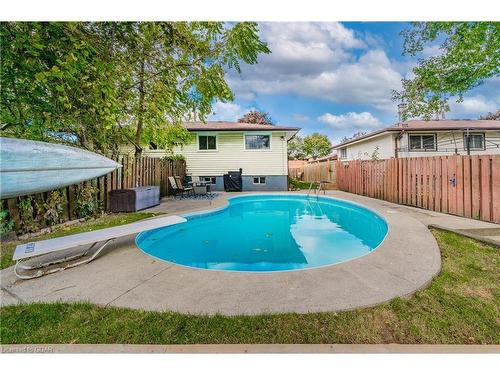 16 Nickolas Crescent, Cambridge, ON - Outdoor With In Ground Pool With Backyard