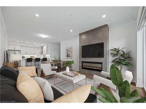 808-1878 Gordon Street, Guelph, ON - Indoor Photo Showing Living Room With Fireplace