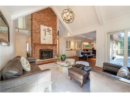 1207 Halsey Lane, Pickering, ON - Indoor Photo Showing Living Room With Fireplace