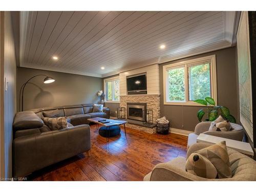 1207 Halsey Lane, Pickering, ON - Indoor Photo Showing Living Room With Fireplace