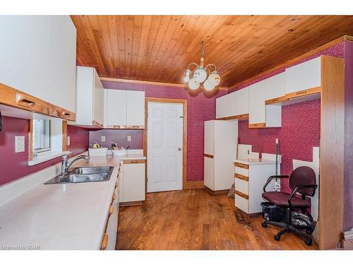 387 Evert Street, Everton, ON - Indoor Photo Showing Kitchen With Double Sink