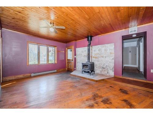 387 Evert Street, Everton, ON - Indoor With Fireplace