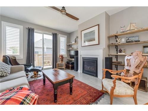 19 Middleton Avenue, Fergus, ON - Indoor Photo Showing Living Room With Fireplace