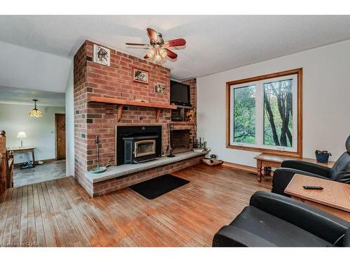 5822 2Nd Line, Orton, ON - Indoor Photo Showing Living Room With Fireplace