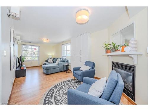 106/108 Kathleen Street, Guelph, ON - Indoor Photo Showing Living Room With Fireplace