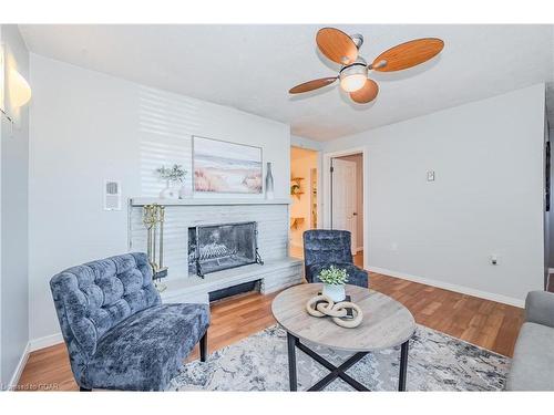 106/108 Kathleen Street, Guelph, ON - Indoor Photo Showing Living Room With Fireplace