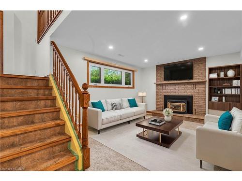 108 Woodborough Road, Guelph, ON - Indoor Photo Showing Living Room With Fireplace