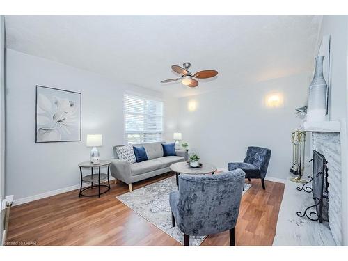 106/108 Kathleen Street, Guelph, ON - Indoor Photo Showing Living Room With Fireplace