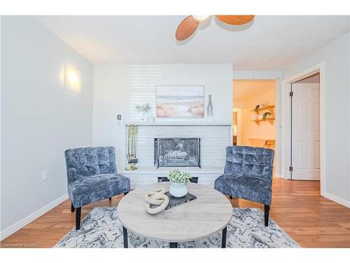 106/108 Kathleen Street, Guelph, ON - Indoor Photo Showing Living Room With Fireplace