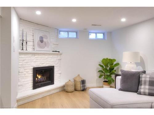 119 Charlotte Place, Kitchener, ON - Indoor With Fireplace