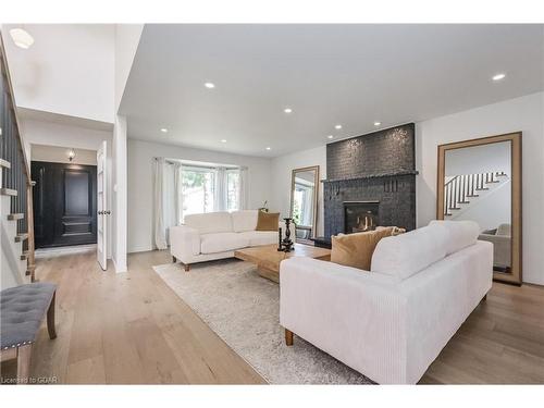 24 Bridlewood Drive, Guelph, ON - Indoor Photo Showing Living Room With Fireplace