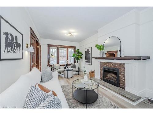 7 Meadowview Avenue, Guelph, ON - Indoor Photo Showing Living Room With Fireplace