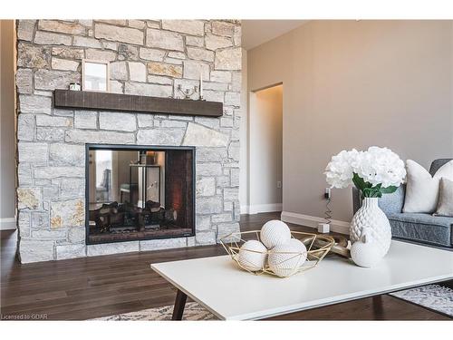 101058 Side Road 10, Belwood, ON - Indoor Photo Showing Living Room With Fireplace