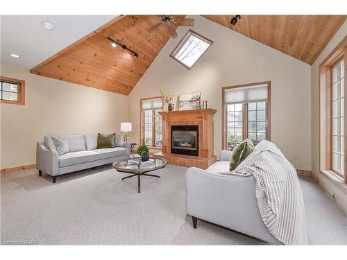 179 Garafraxa Street E, Fergus, ON - Indoor Photo Showing Living Room With Fireplace