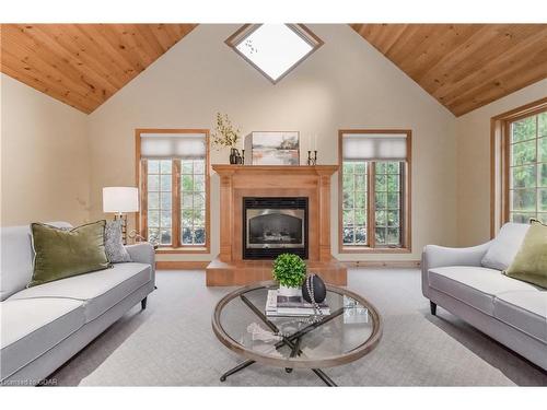 179 Garafraxa Street E, Fergus, ON - Indoor Photo Showing Living Room With Fireplace