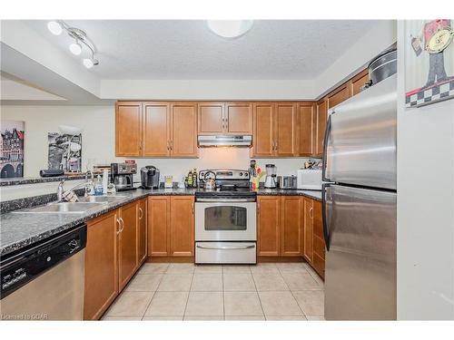 51-167 Arkell Road, Guelph, ON - Indoor Photo Showing Kitchen With Double Sink