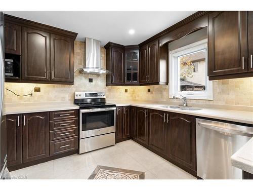 163 Moffatt Avenue, Brampton, ON - Indoor Photo Showing Kitchen With Double Sink