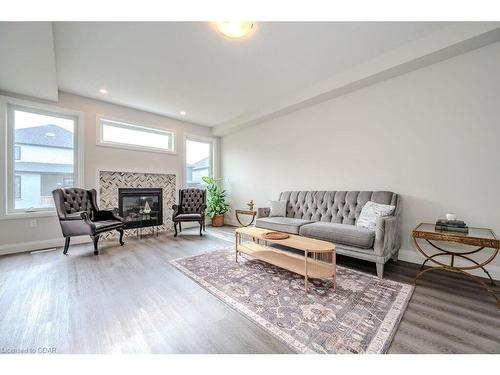 45 Queensgate Crescent, Breslau, ON - Indoor Photo Showing Living Room With Fireplace