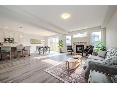 45 Queensgate Crescent, Breslau, ON - Indoor Photo Showing Living Room With Fireplace