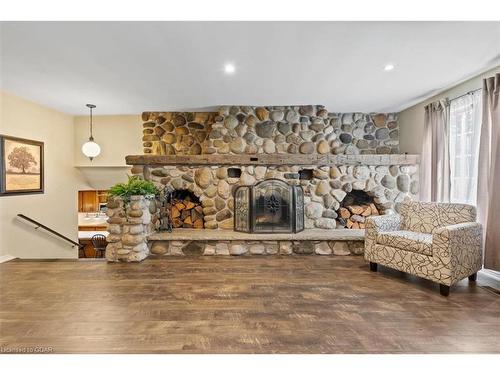 5339 Highway 9, Clifford, ON - Indoor Photo Showing Living Room With Fireplace