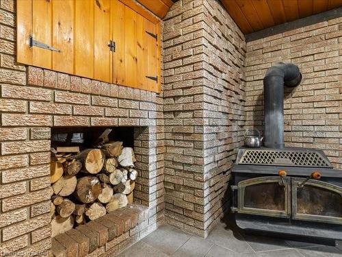 5339 Hwy 9 Highway, Clifford, ON - Indoor Photo Showing Living Room With Fireplace