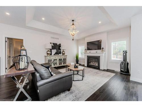 380 Rogers Road, Listowel, ON - Indoor Photo Showing Living Room With Fireplace