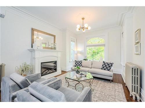 138 Dublin Street N, Guelph, ON - Indoor Photo Showing Living Room With Fireplace