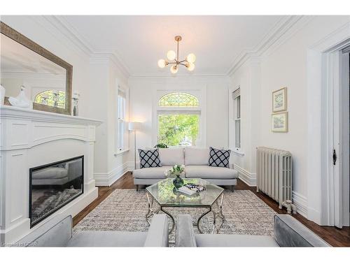 138 Dublin Street N, Guelph, ON - Indoor Photo Showing Living Room With Fireplace