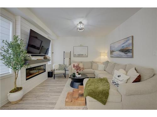 71 Dass Drive W, Fergus, ON - Indoor Photo Showing Living Room With Fireplace