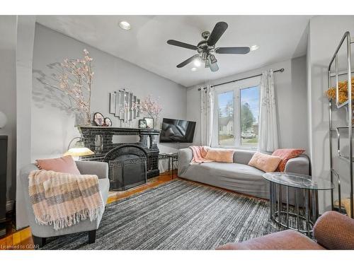 55 Edgehill Drive, Guelph, ON - Indoor Photo Showing Living Room With Fireplace