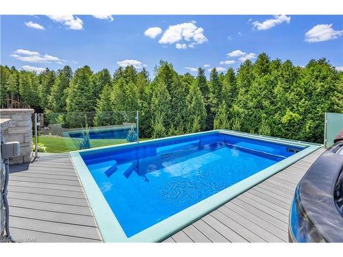 35 Daymond Drive, Puslinch, ON - Outdoor With In Ground Pool With Deck Patio Veranda With Backyard