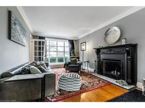 69 Rodney Boulevard, Guelph, ON - Indoor Photo Showing Living Room With Fireplace