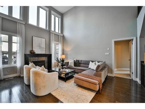 10 Bright Lane, Guelph, ON - Indoor Photo Showing Living Room With Fireplace