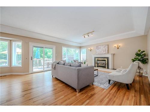 7 Whitetail Court, Guelph, ON - Indoor Photo Showing Living Room With Fireplace