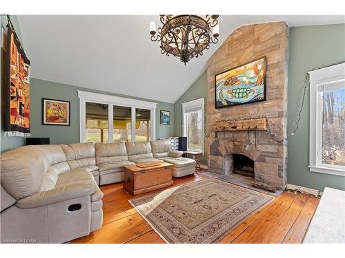 2651 Forks Of The Credit Road, Caledon, ON - Indoor Photo Showing Living Room With Fireplace