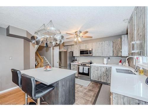 727 Zermatt Drive, Waterloo, ON - Indoor Photo Showing Kitchen With Double Sink