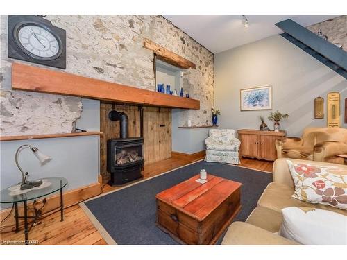 6086 5Th Line, Centre Wellington, ON - Indoor Photo Showing Living Room With Fireplace