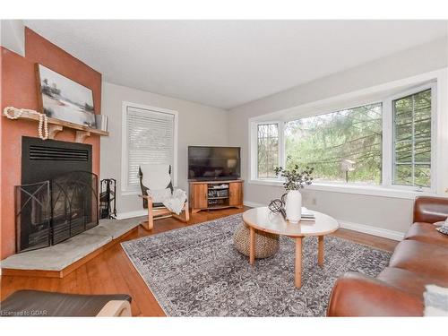 6224 Fifth Line, Fergus, ON - Indoor Photo Showing Living Room With Fireplace